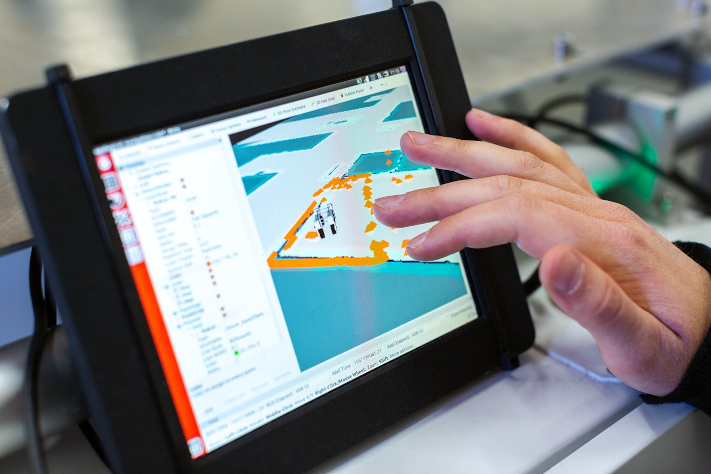 Quality inspection zone with dimensional verification setup