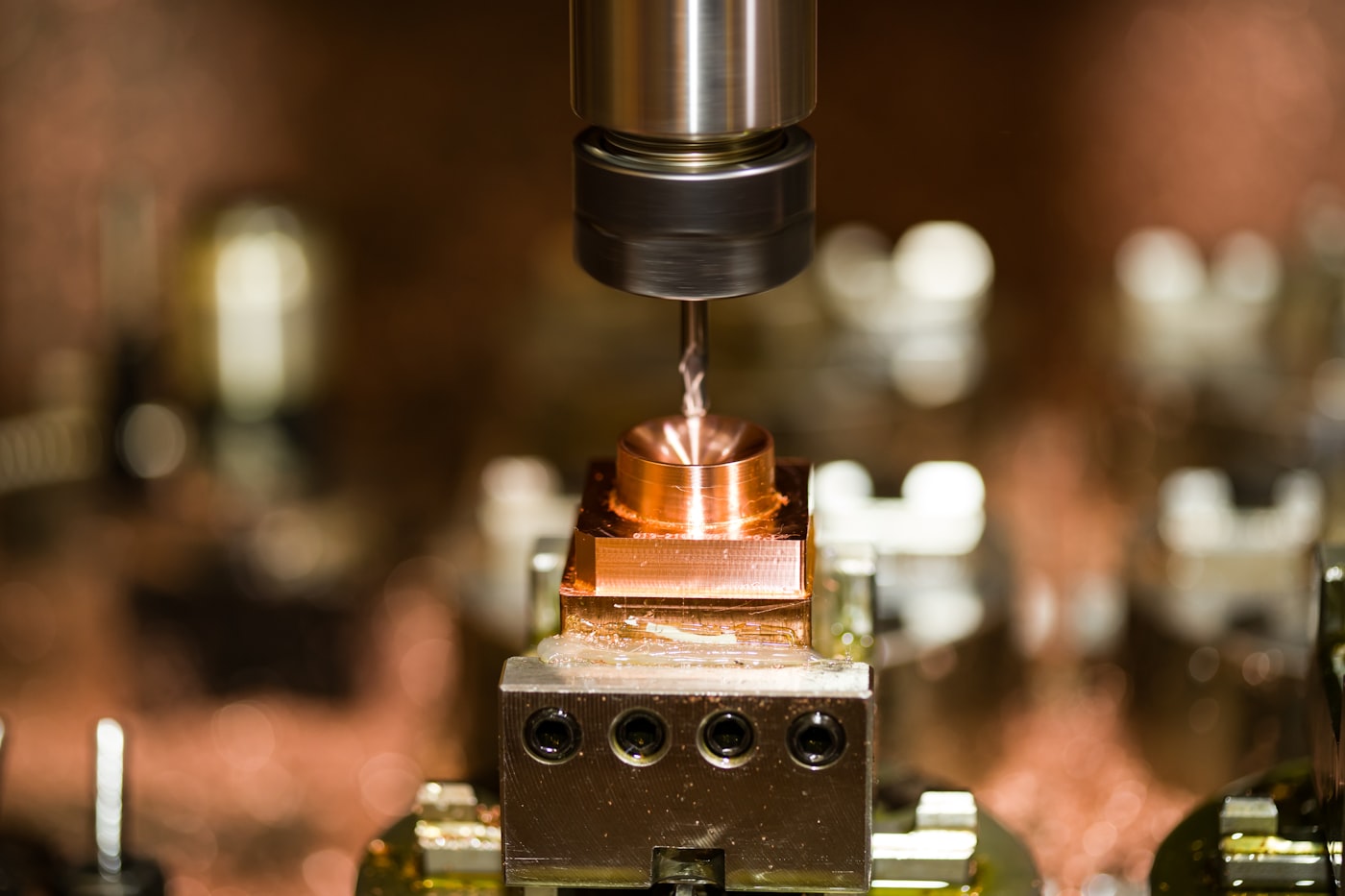Precision machining detail during quality-controlled production